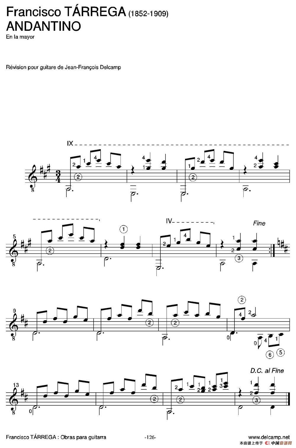 ANDANTINO(En la mayor)（古典吉他）(1)_原文件名：128.jpg