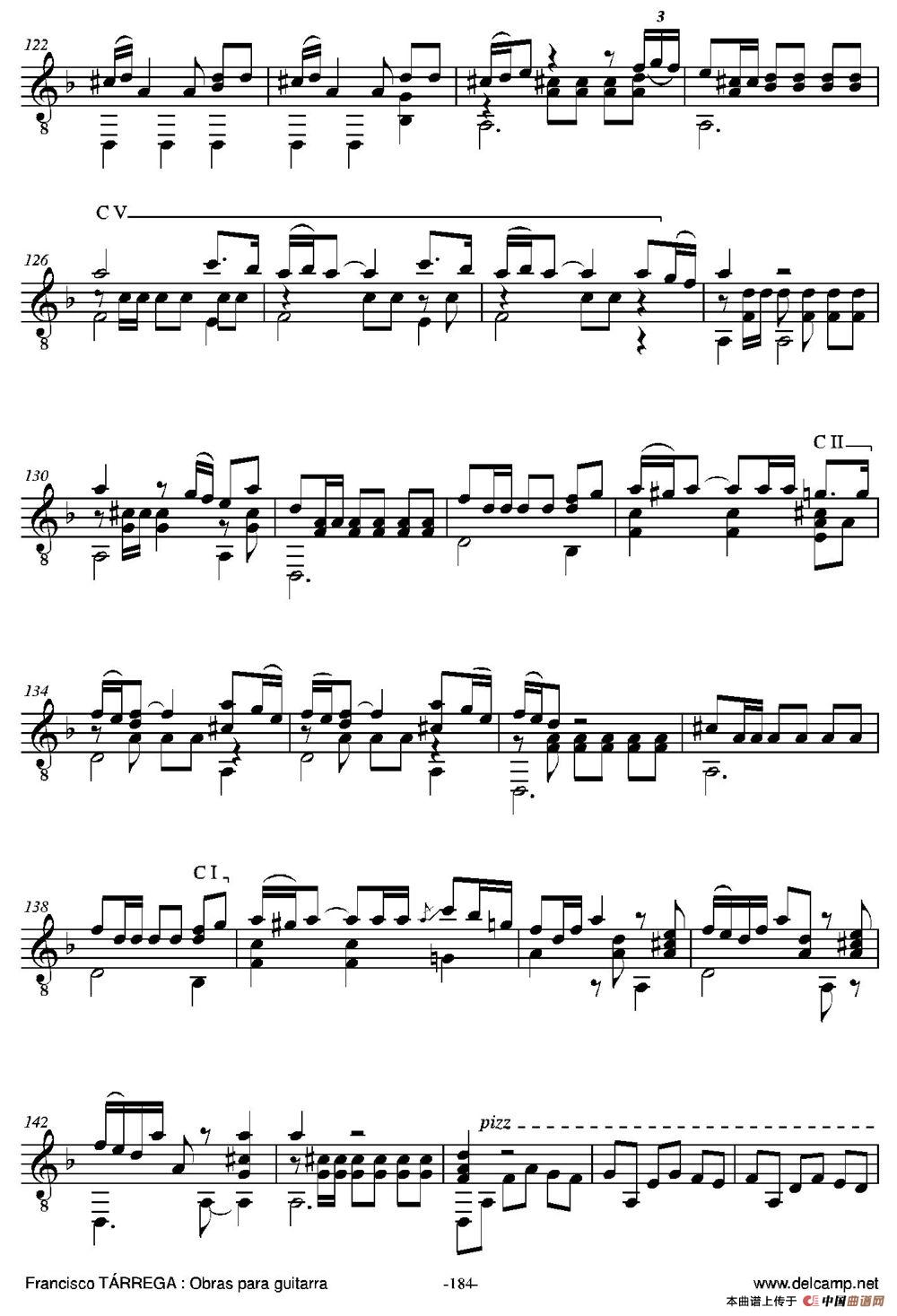 FANTASIA(Sobre motivos de la Zarzuela Marina de Juan Emilio Arrieta)（古典吉他）(1)_原文件名：186.jpg